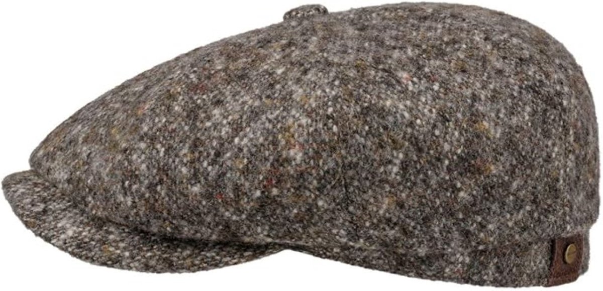 Stetson Hatteras Donegal Tweed Cap Women/Men - Made in the EU Winter Cap Balloon Hat with Flap Lining for Autumn/Winter