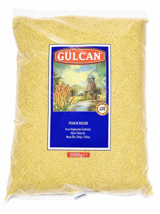 Gülcan Midyat Pilavlik Bulgur 5kg – Grove Turkse Bulgur, Ideaal voor Pilav, Voordeelverpakking
