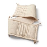 Babietec Bedomrander 180x30cm – Bedbumper Hoofdbeschermer Baby – Crème Wit