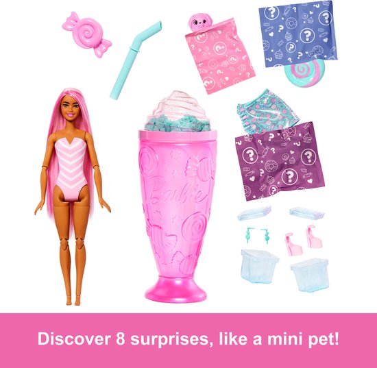 Barbie pop traktatie verrassing roze - Pop Reveal Treats Serie. — afbeelding 2