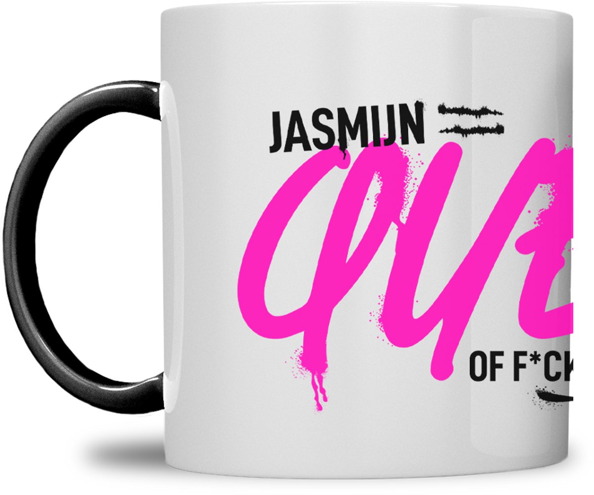 Queen mok | gepersonaliseerd | Queen of f*cking everything | zwart