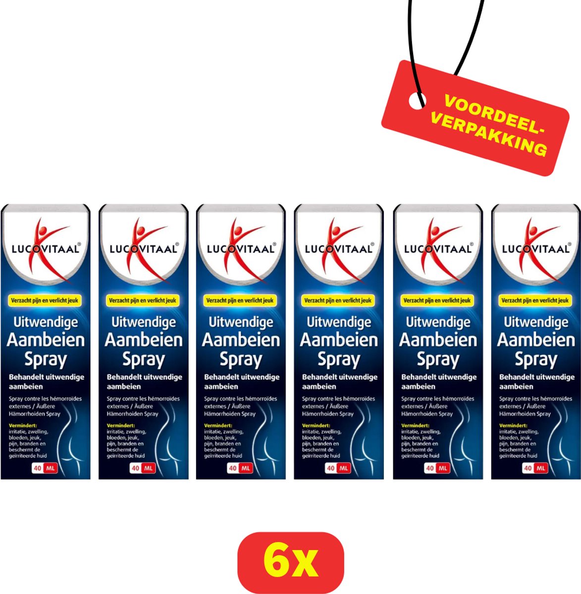 Lucovitaal Aambeien Spray - 6 x 40 ml - Voordeelverpakking