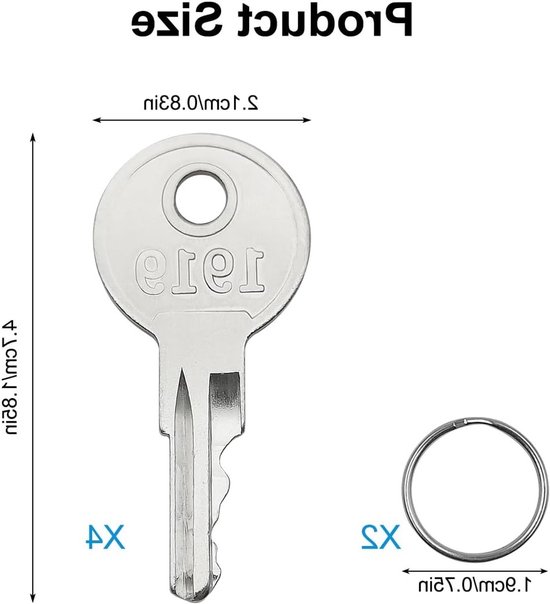 4 Stuks Golfkar Sleutels en Sleutelhangers, Compatibel met 17063G1, Ideaal voor Golfwagens en Onderhoud — afbeelding 5
