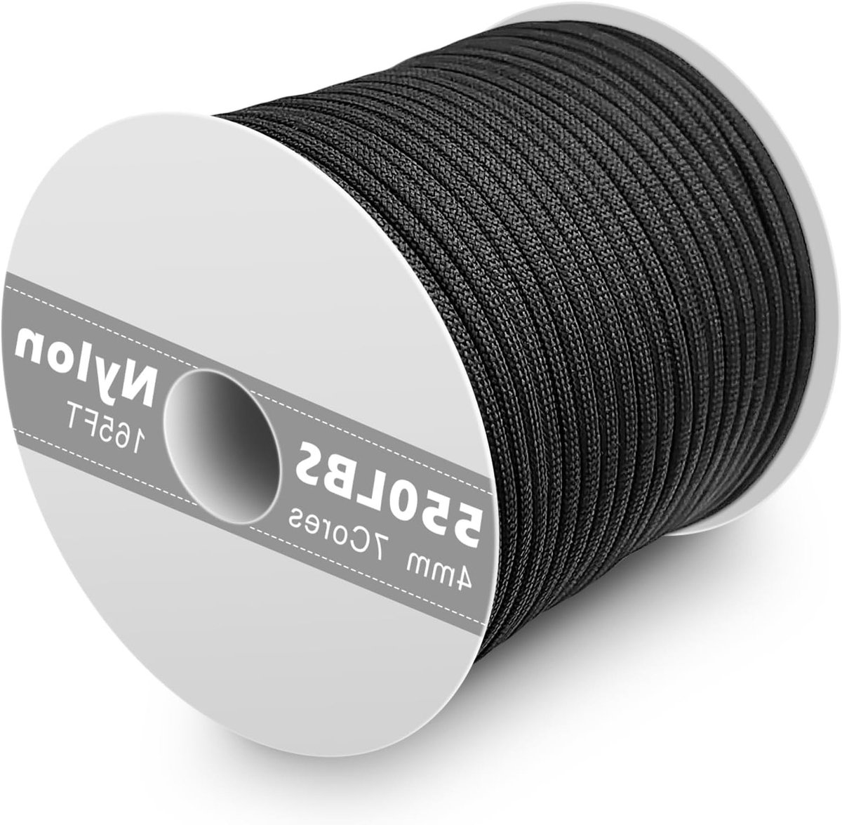 Duurzaam 4 mm Paracord Koord van 50 m - Sterk en Scheurvast Nylon Touw voor Armbanden, Hondenhalsbanden en Overlevingsuitrusting met een Draagvermogen van 250 kg