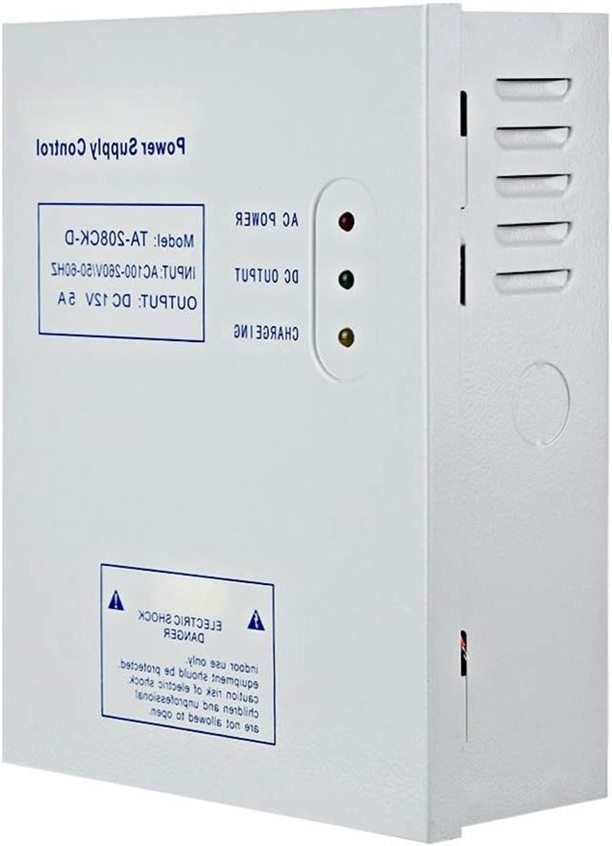 AC 110-240V DC 12V/5A Voeding voor Deurtoegangssysteem - Schakelende Voeding, UPS, Betrouwbare Stroomvoorziening