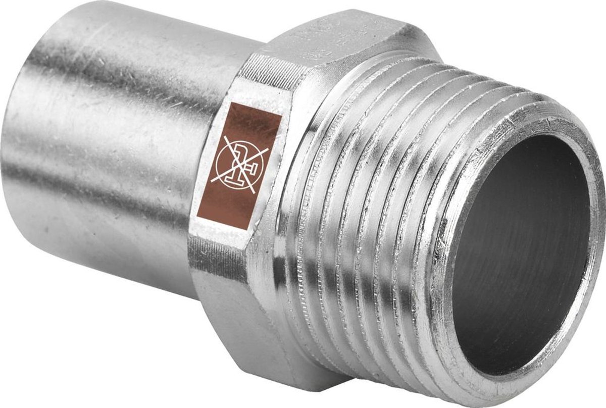 Viega Temponox-insteekstuk, d 28mm, R 1 roestvrij staal Model 1711.1, 812362