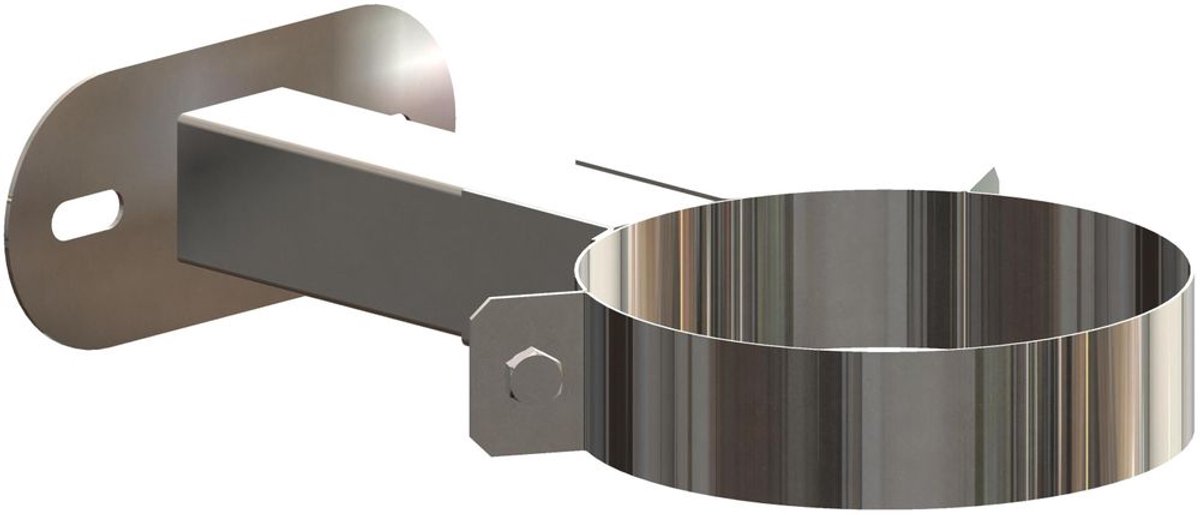 ATEC Wandafstandhouder 50-150mm DN100/150 roestvrij staal blank inkortbaar, 702744