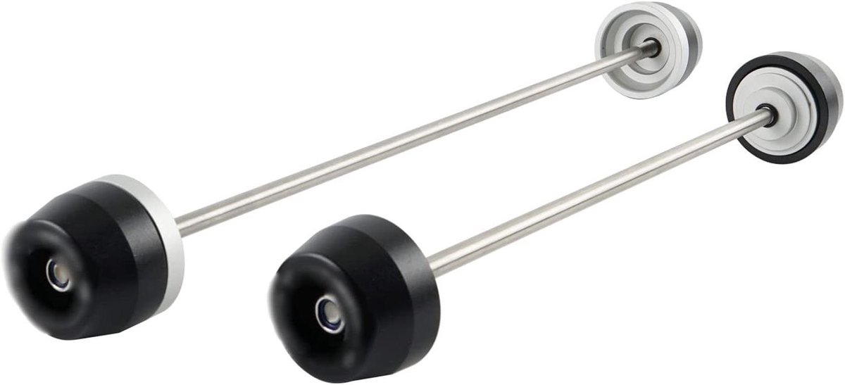 Motorfiets Valbeugels - Frame Bescherming - Schade Voorkomen - Aluminium Constructie - 1 Paar - Zwart