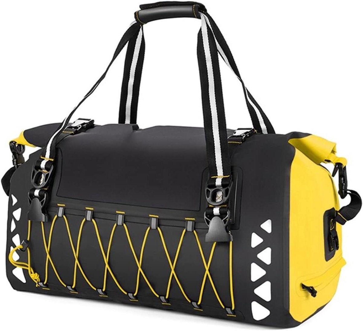 Motorfiets Tas - Bagagetas Zadeltas - Outdoor Reizen - Waterdicht PVC Materiaal - 50L Capaciteit - Geel