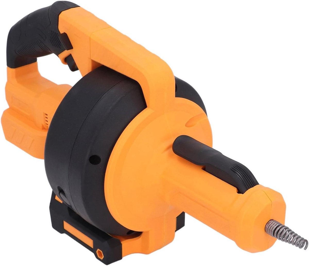 Afvoervijzel Elektrisch - Riolering Ontstopper - Verstopping Verwijderen - Automatische Kabelinvoer - 7 Meter Kabel - Geel