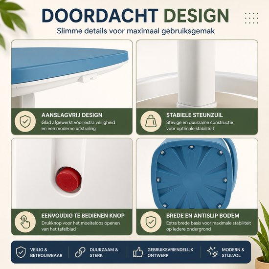 Jurrys Koeltafel - Barkoeler - Koelbox - Cocktailbar - Coolbar - Drankkoeler - Bijzettafel - Multifunctioneel - 4in1 - 15L - Blauw van Jurrys — afbeelding 4