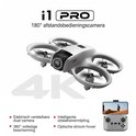 Witte I1 PRO drone met 4K camera en afstandsbediening.