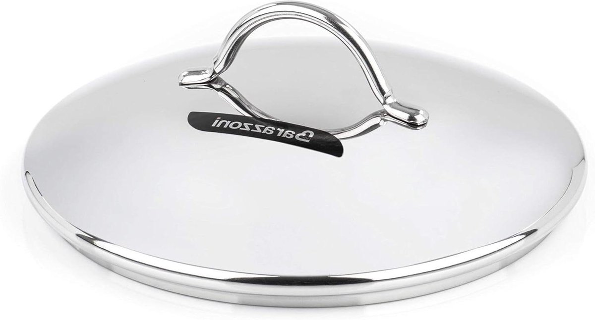 Pan Deksel - Kookpan Deksel - Koken - Roestvrij Staal - 16 cm - Zilverkleurig