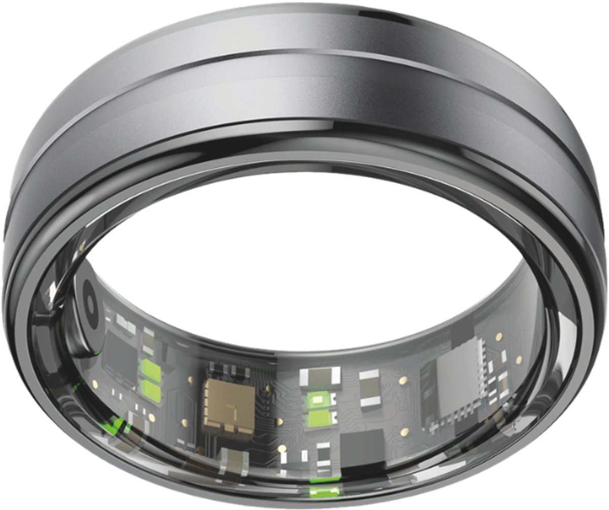 NOLATR Pro, Slimme Ring met Stappenteller, Activiteitstracker & Hartslagmeter – Zonder Abonnement & Nederlandse App – Zwart – Maat 11