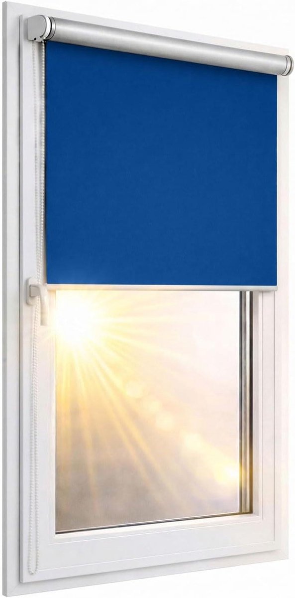 Thermo Rolgordijn - Verduisterend Gordijn - Privacy Creëren - Zilveren Coating - 102x150 c