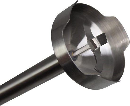 Handmixer - Keukenmixer - Eten Bereiden - Variabele Snelheid - 800 ml Cup - Wit Staal — afbeelding 3