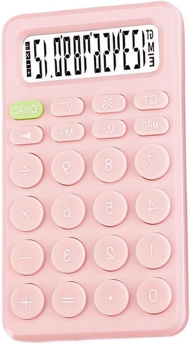 Wetenschappelijke Rekenmachine - Mini Rekenmachine - Academische Berekeningen - Draagbaar en Compact - 86 x 23 x 171 cm - Roze