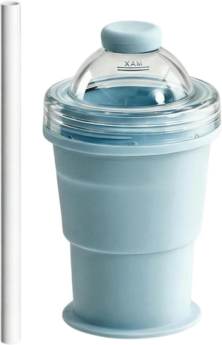 IJsbal Maker Beker - Opvouwbare Mal - Dranken Koelen - Dubbel Doel Ontwerp - 325 ml Capaciteit - Blauw