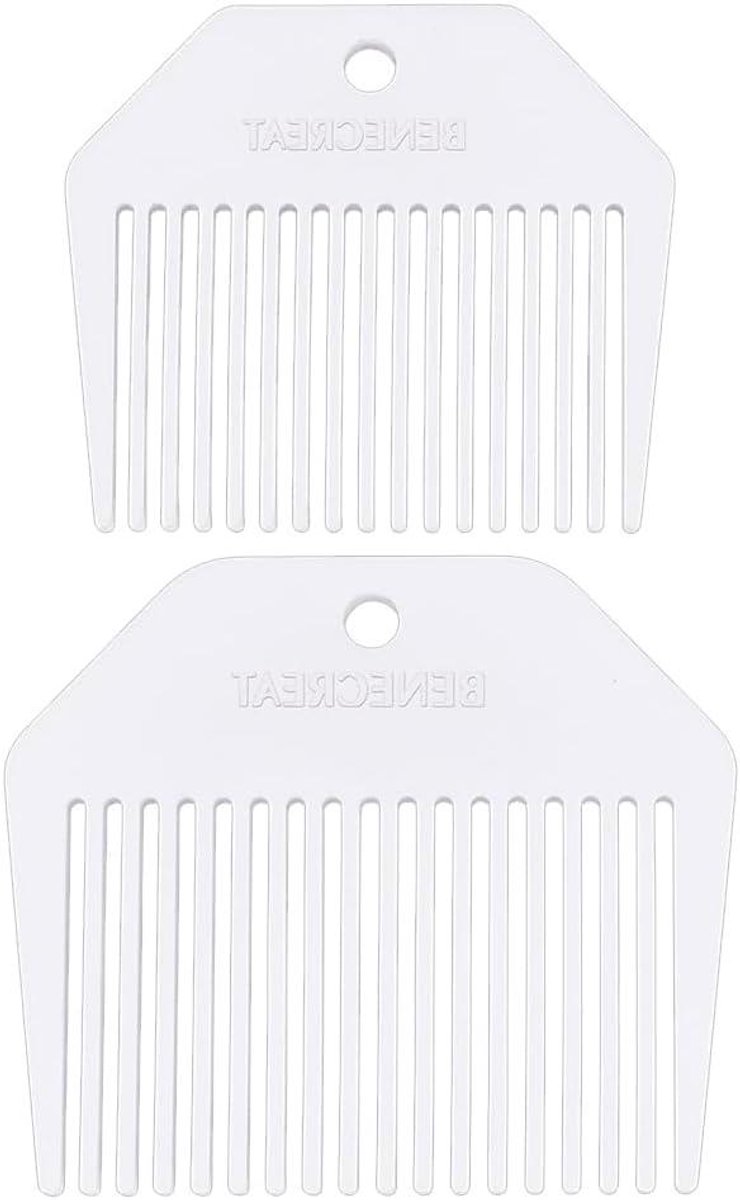Weefkam Set - Tapestry Tools - Textiel Bewerken - Gladde Randen - 2 Stuks - Wit