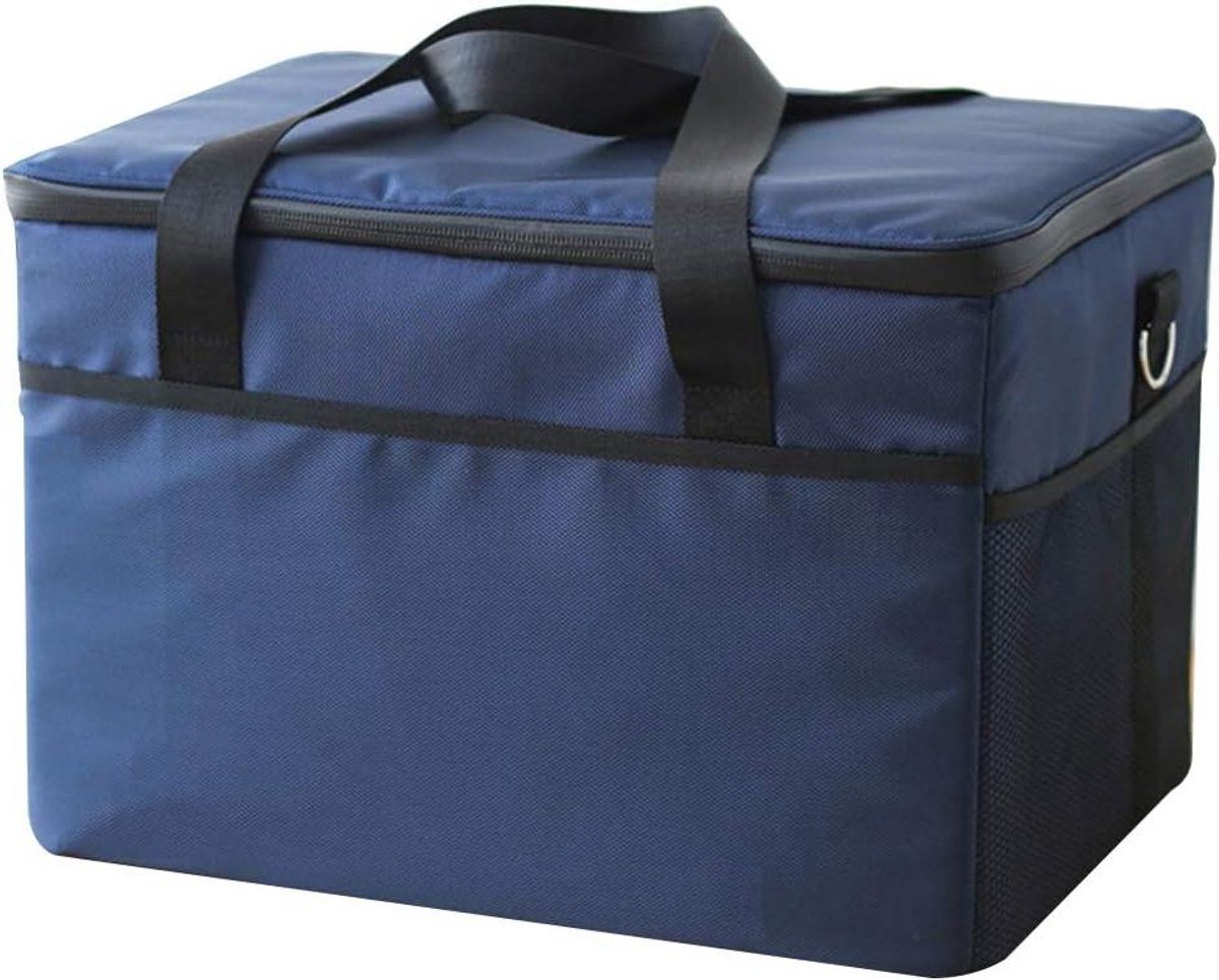 Koeltas met Harde Voering - Picknicktas Geïsoleerd - Buiten Eten Bewaren - Waterdichte Buitenlaag - 70 Liter - Grijs