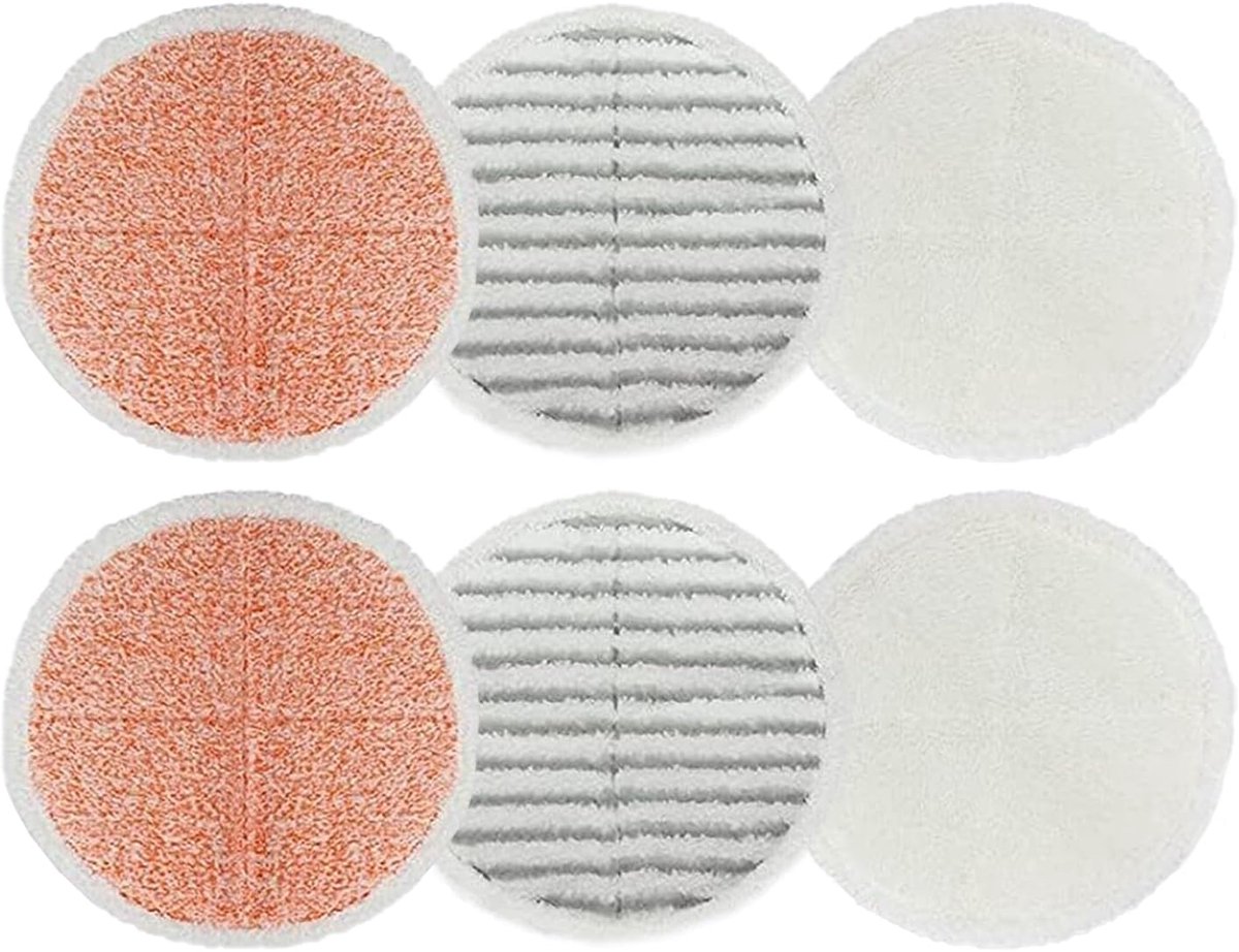 6 Pack geschikt voor Bissell Spinwave, Spin Wave en Crosswave Expert / Huisdier / Draadloze vloerreiniger - Geschikt voor modellen 2124 20393 2039A 20399 2039W 23159 en 23157
