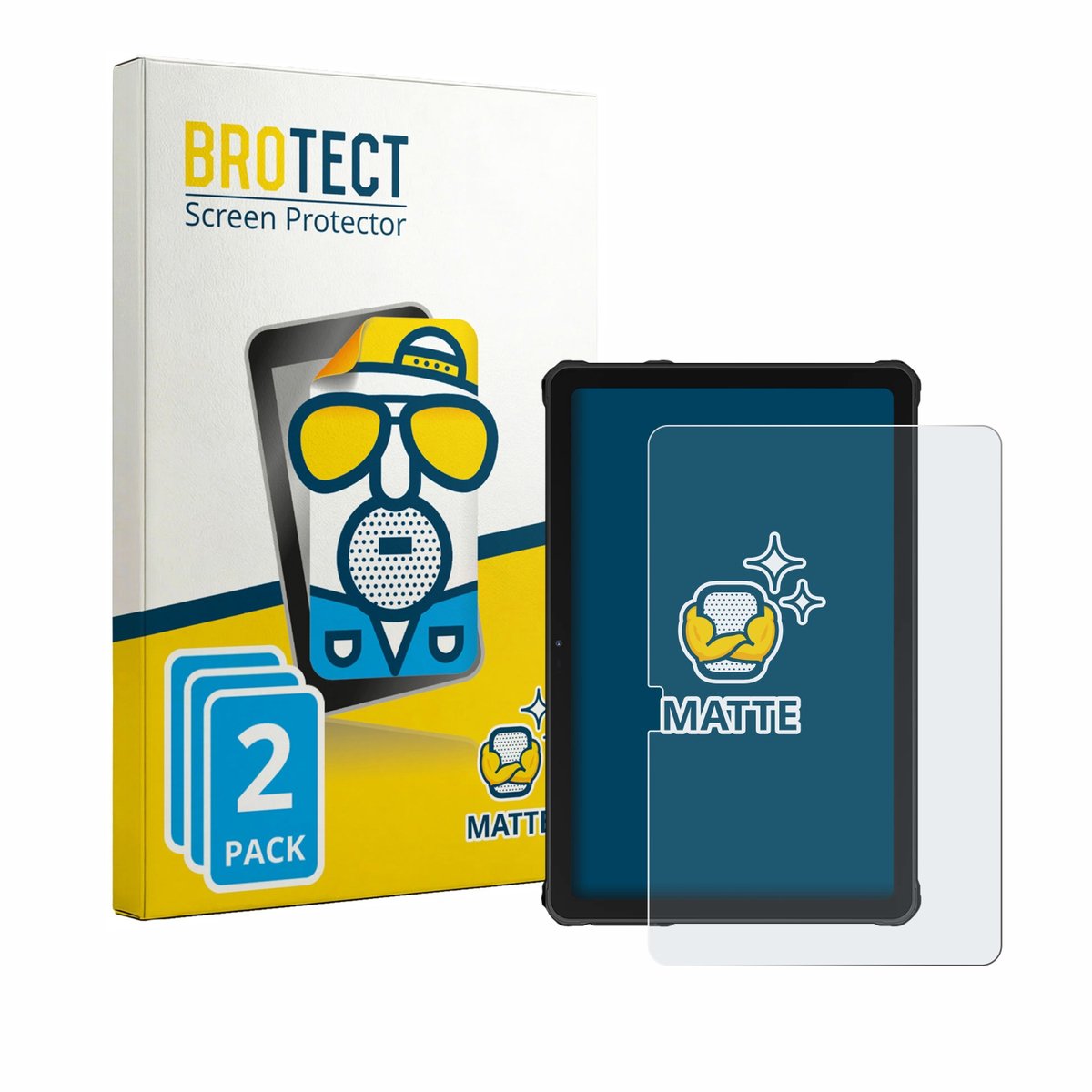 BROTECT - Screenprotector voor Oukitel RT10 - Folie Beschermfolie matte 2 Stuks
