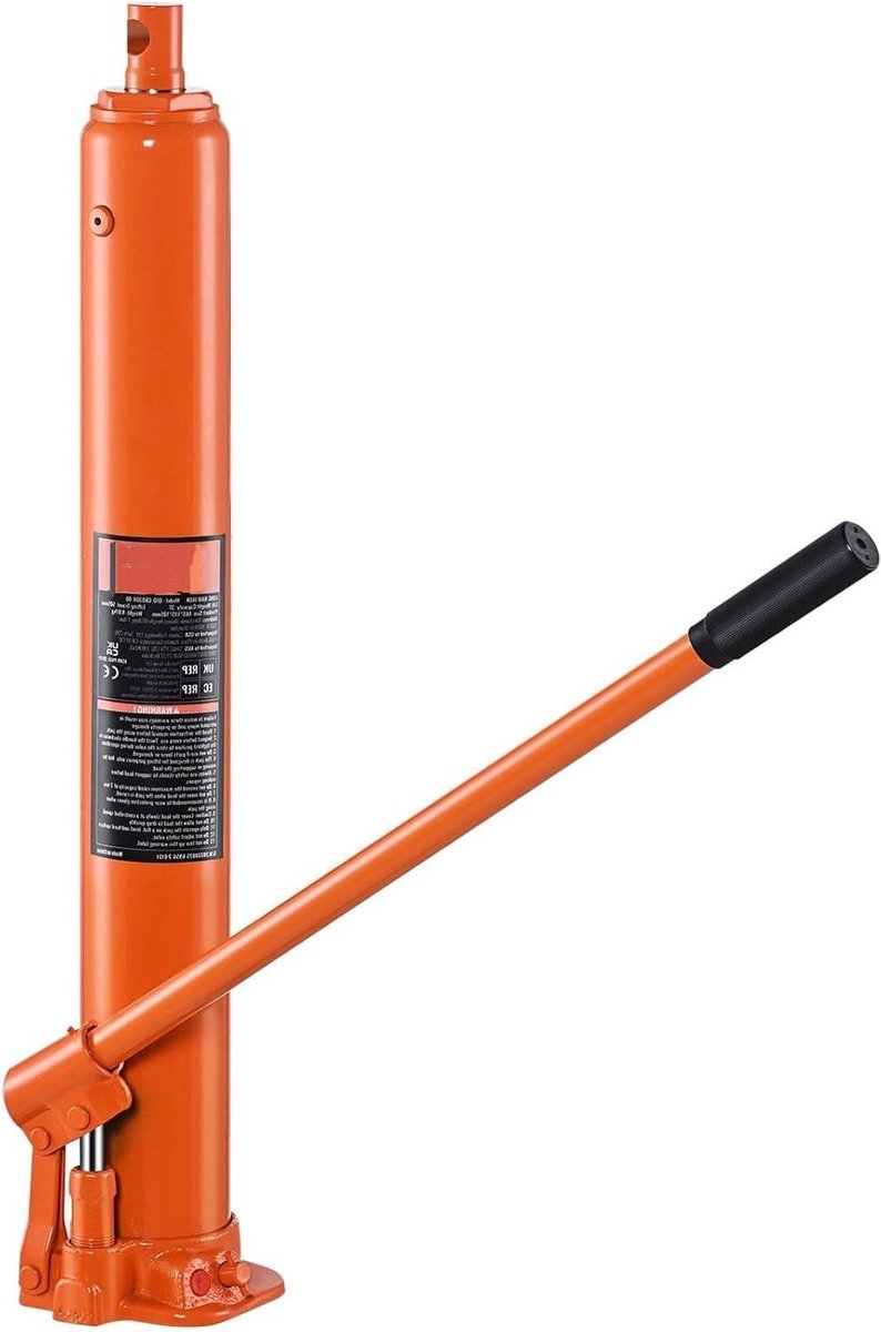 Schaarkrik Hydraulisch - Autokrik Hefcilinder - Zwaar Tillen - Geïntegreerde Veiligheidskleppen - 4 Ton Hefvermogen - Zwart