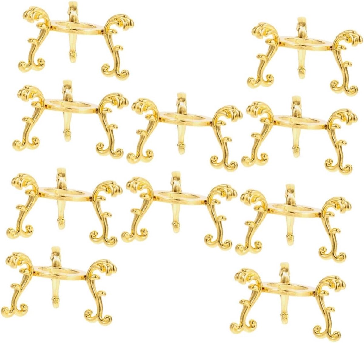 Kristallen Bol Beugel - Bol Displaystandaard - Decoratie Presenteren - Legering Materiaal - 5.2 x 5 x 16 cm - Goud