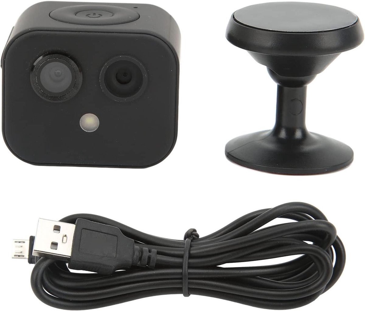 Mini Camera - HD WiFi - Thuis Bewaken - Dubbele Lens - 4K Resolutie - Standaard
