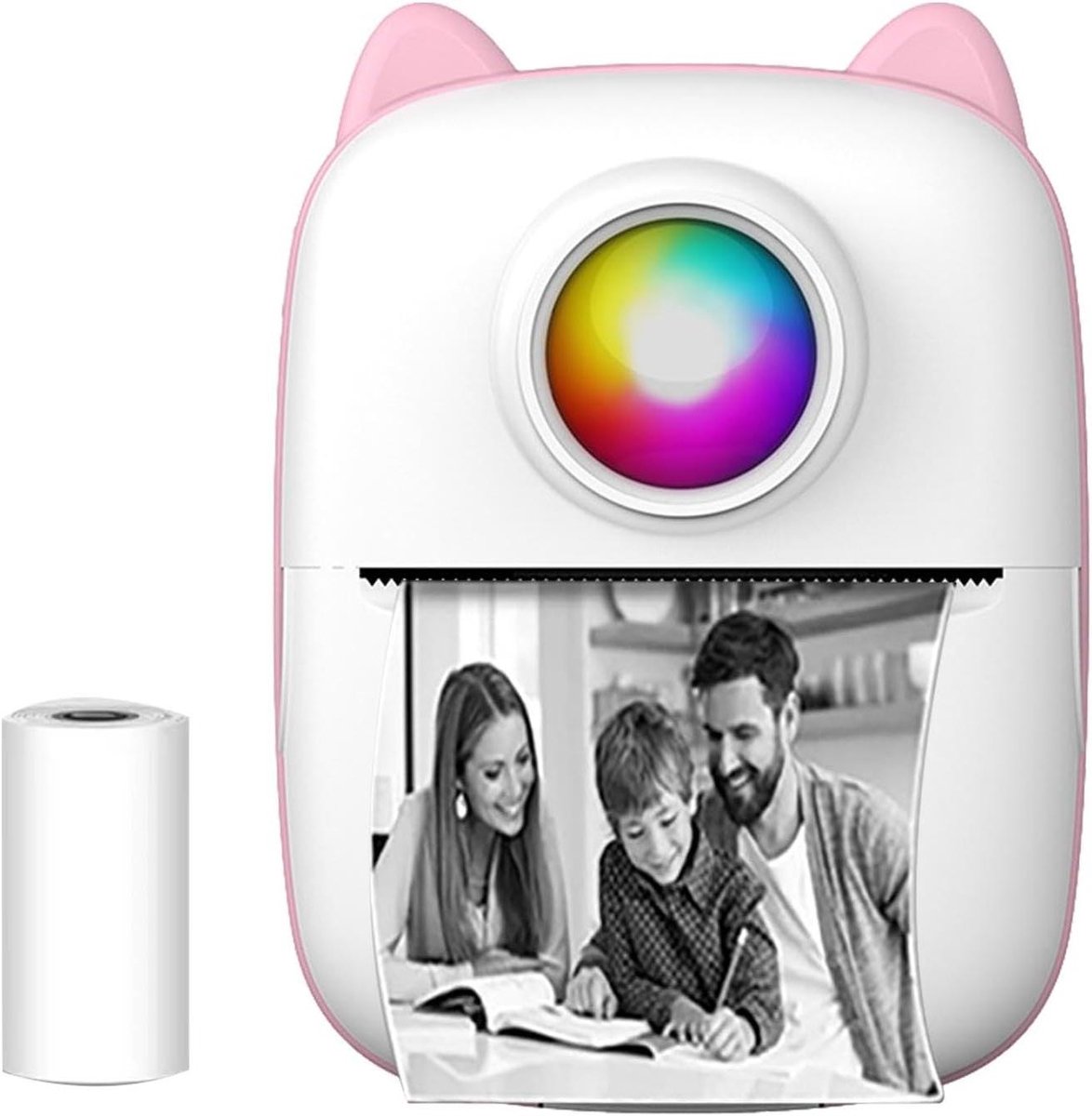 Draagbare Pocket Printer - Mini Fotoprinter - Direct Printen Thuis - Draadloze Telefoon Connectie - 1000mAh Batterij - Wit