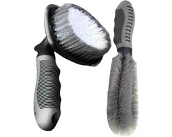 Auto Wheel Cleaner Brush Kit,Draagbare Auto Velg Borstel Kit - Multifunctionele Band & Wiel Reinigingsborstel Gereedschap voor Auto & Motorfiets Jlanda