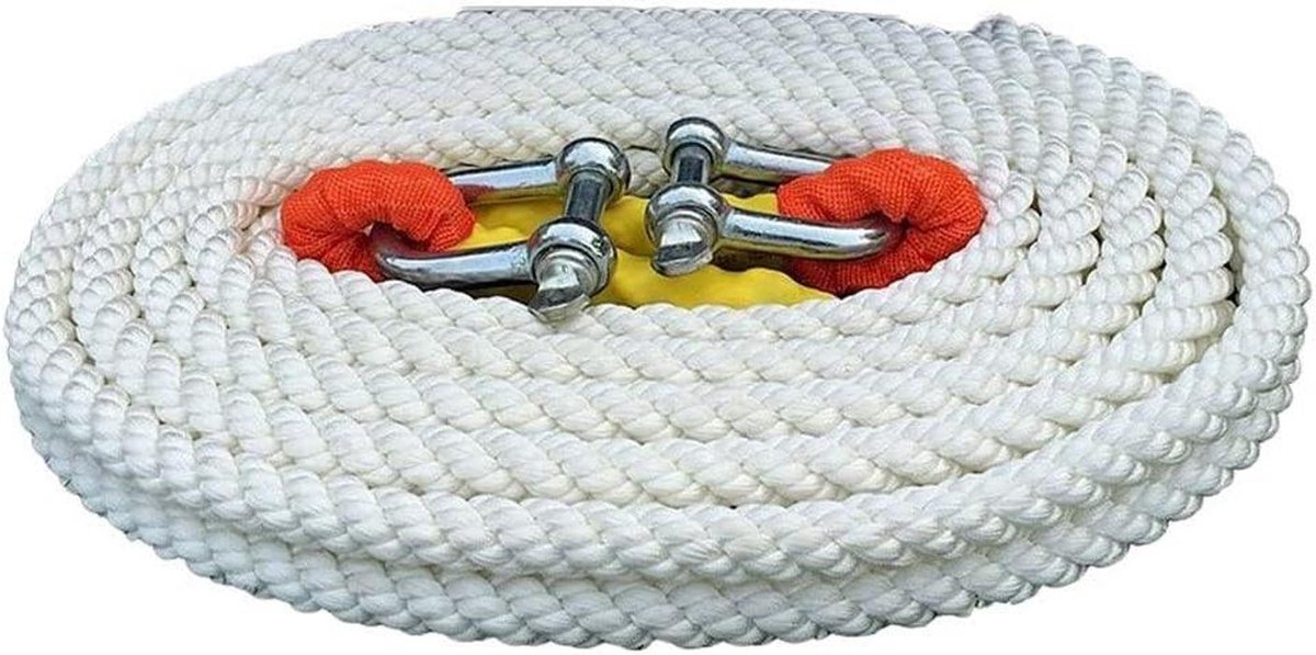 Sleepkabel - Wegen Hulpmiddel - Auto Berging - Heavy Duty - 7 Meter 5 Ton - Fel Oranje