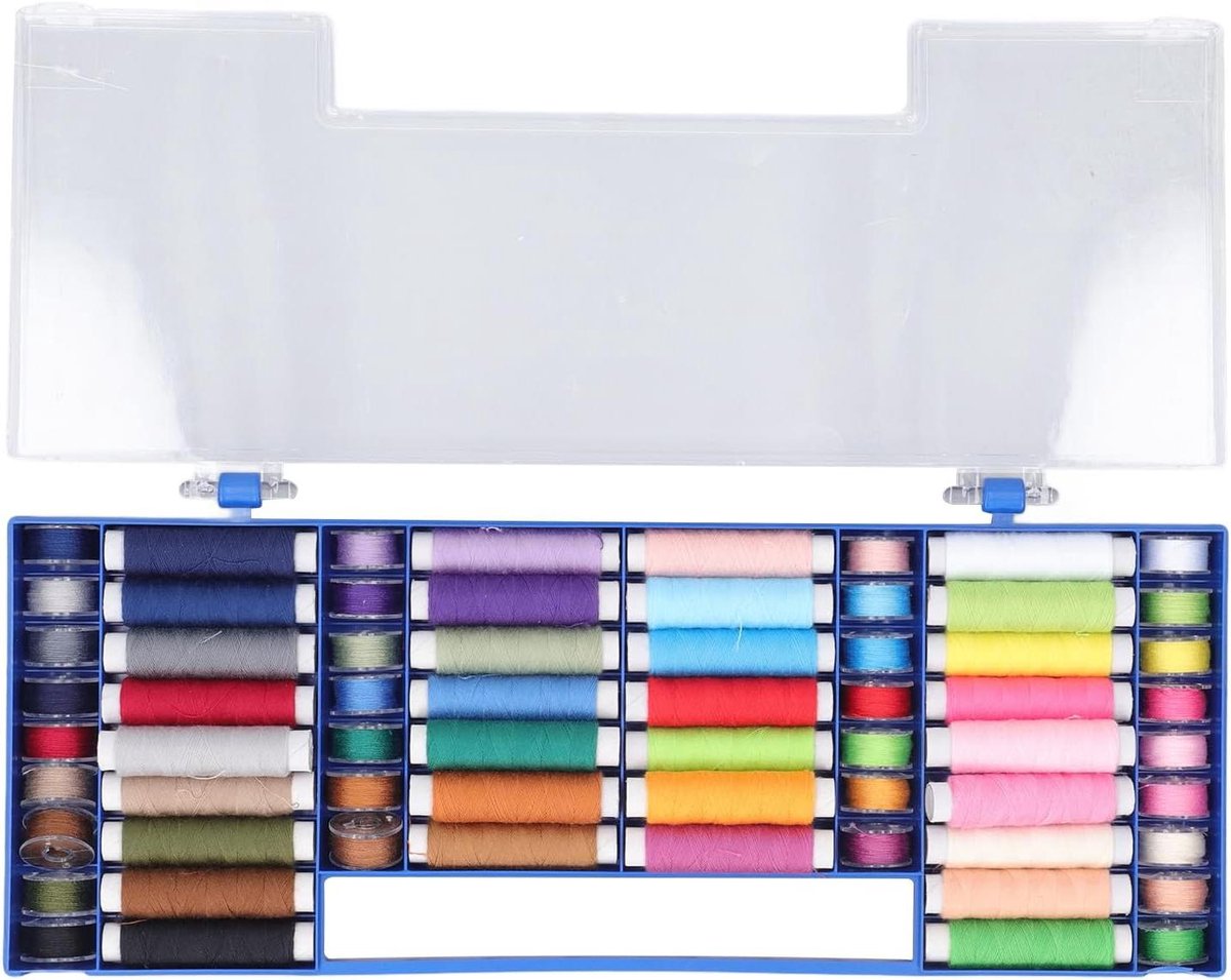 Naaigaren Set - Polyester Garen - Ambachtelijk Naaien - 64 Kleuren - 1 Set - Multicolor