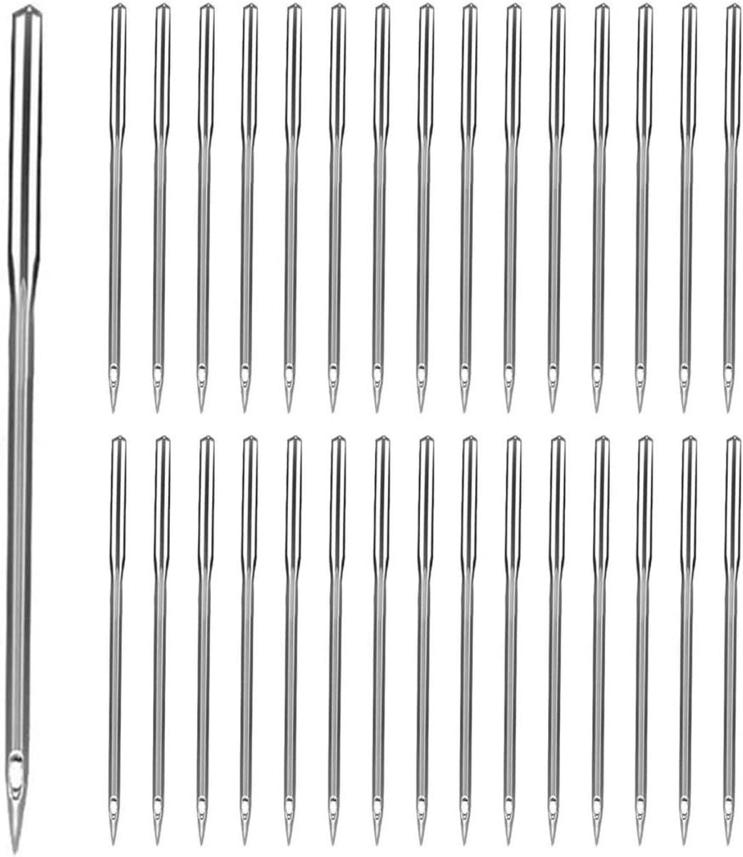 Borduurnaalden Set - Naaimachine naalden - Kleding Maken - Veelzijdige Compatibiliteit - 30 Stuks - Zilver