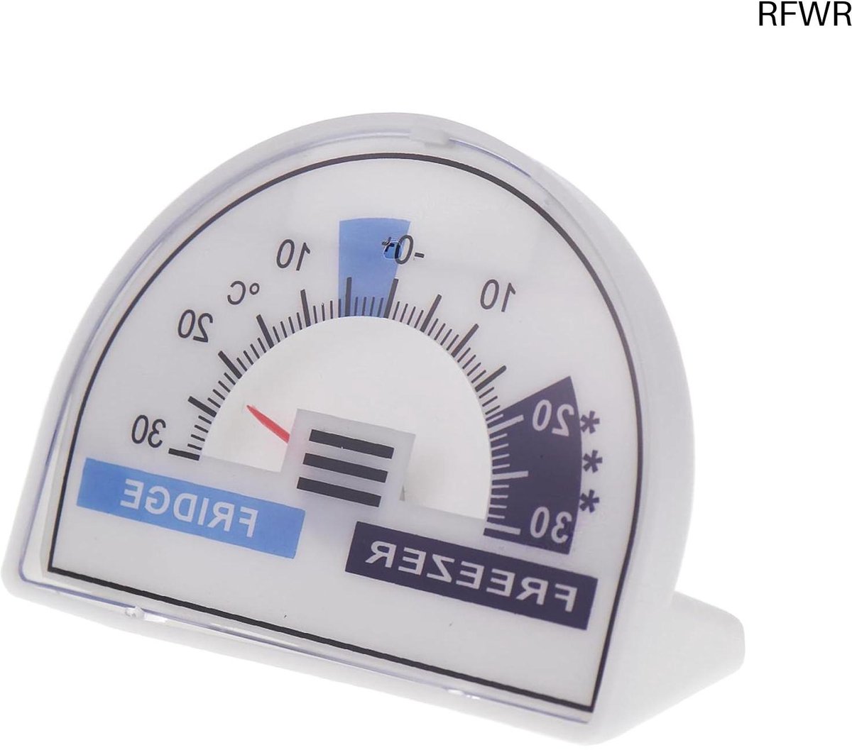 Koelkast Thermometer - Vriezer Meter - Voedsel Opslag - Kleurgecodeerde Zones - 5.7 cm - Zilver