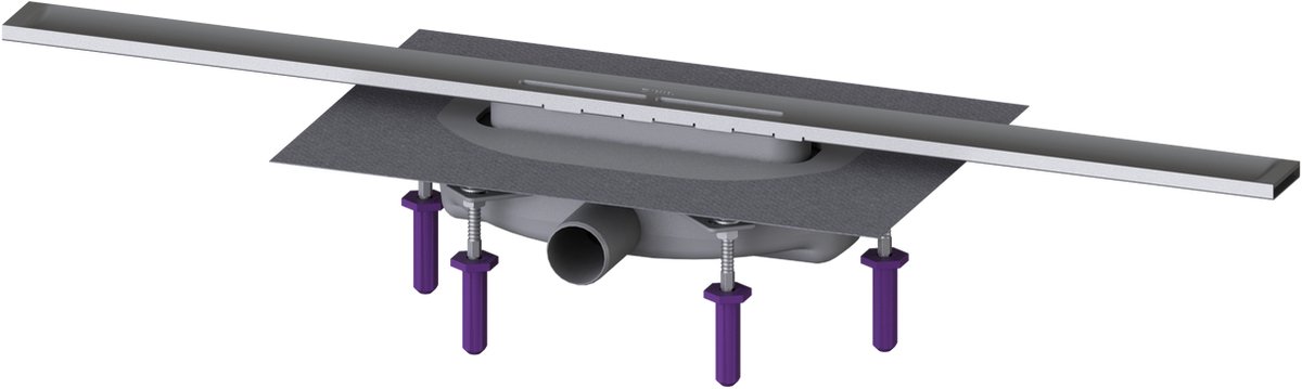 Kessel Linearis Infinity - Douchegoot 80 cm, met rooster, geborsteld roestvrij staal 45300.08