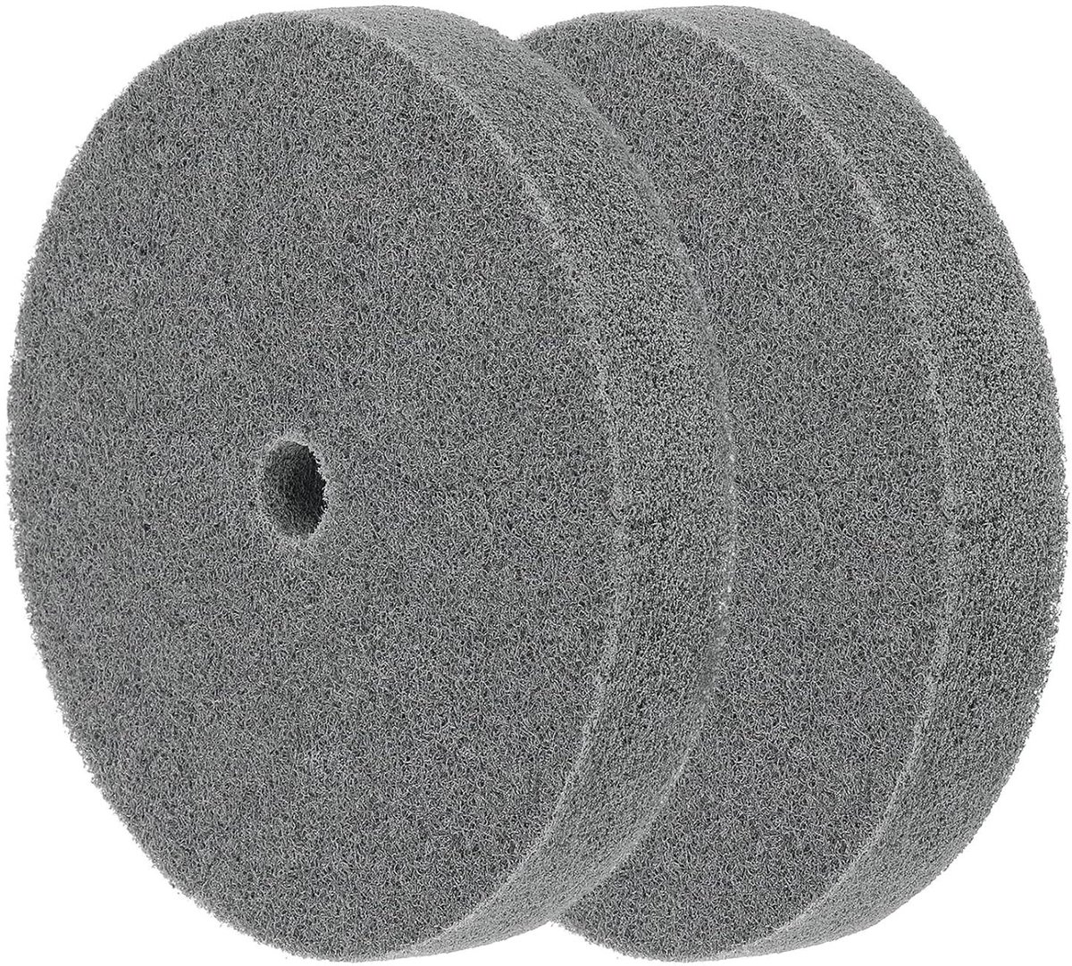 Polijstwiel Set - Schuurschijven Nylon - Metaal Bewerken - Anti-verstoppend Netwerk - 2 Stuks 150mm - Grijs