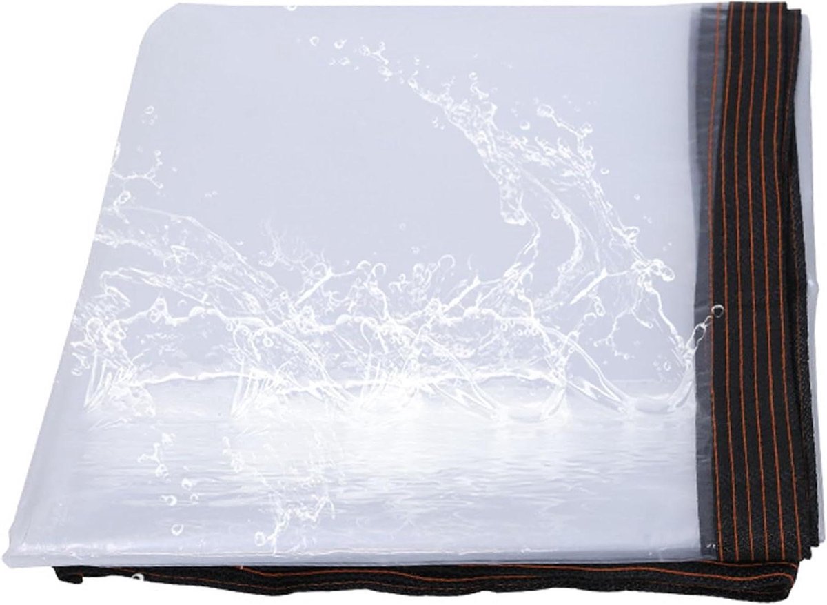 Dekzeil Transparant - Waterdicht Zeil - Bescherming Buiten - Versterkte Randen - 2 x 3 m - Transparant