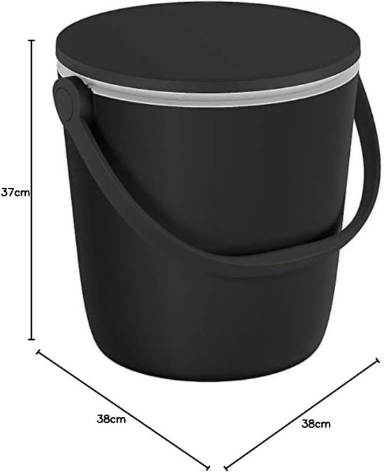 Koeler Tafel - Drankkoeler Outdoor - Buiten Genieten - Combineert Koeler Tafel - 16 Liter - Antraciet — afbeelding 4