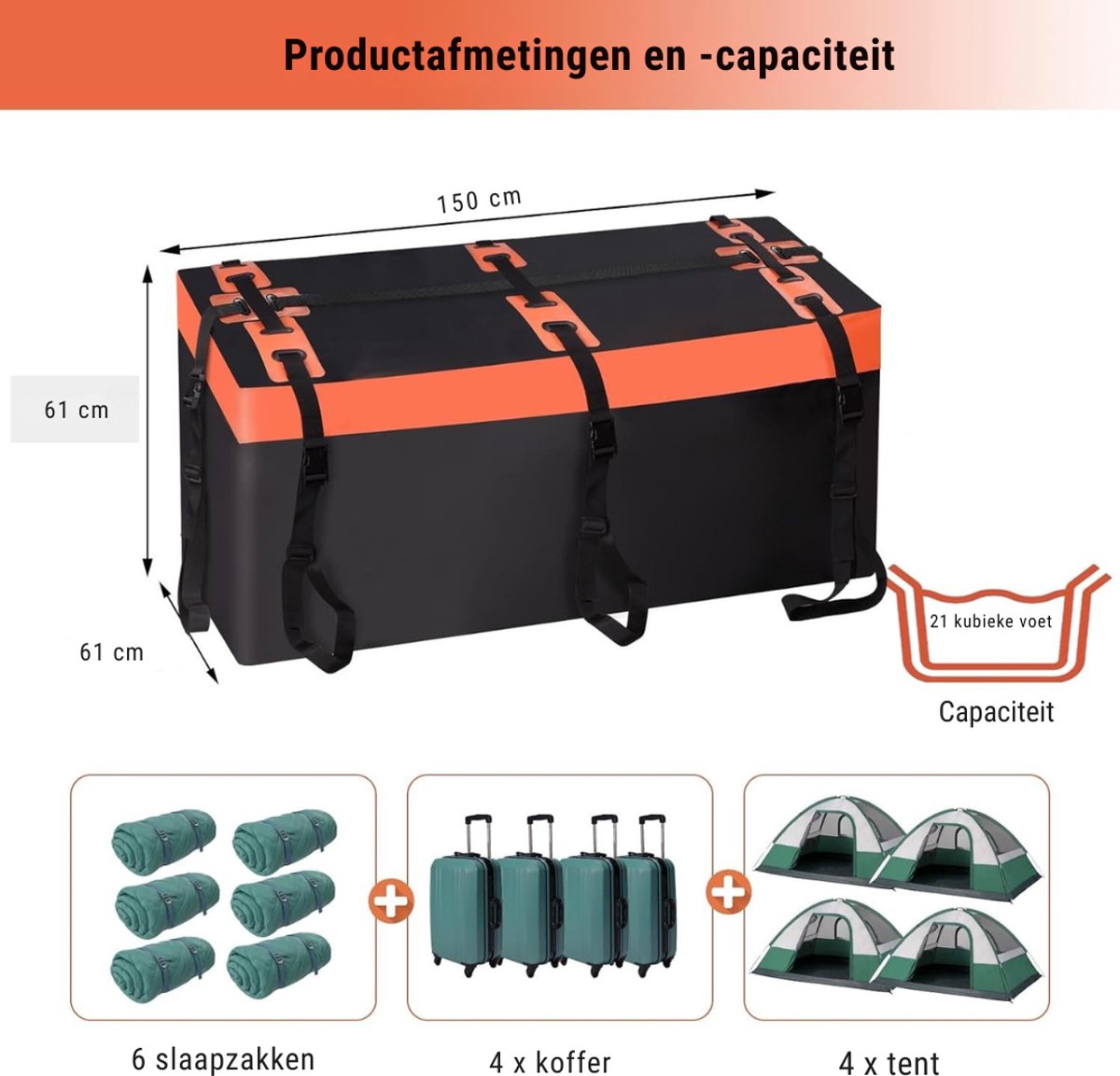 MKSS® Dakkoffer – Dak Bagagebox – Daktas – foto 3