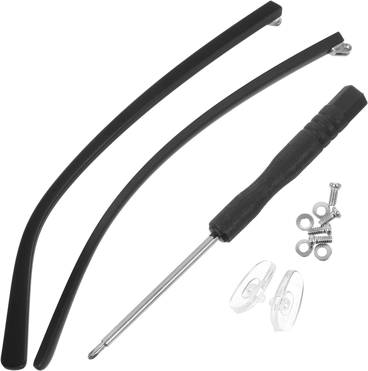 Brilpoten Vervangen - Reserve Onderdelen - Bril Reparatie - Universele Pasvorm - 13.8 cm - Zwart