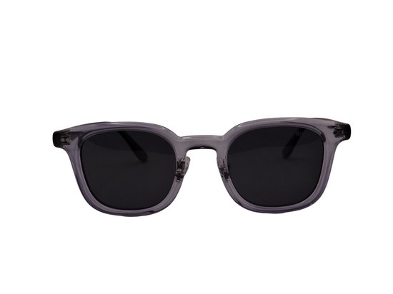 Bèlfort Zonnebril Heren - The Laurent - Transparant Zwart Vierkant - Gepolariseerd UV400 - Metalen Frame - Volledig Omrand - Inclusief Brillenkoker van Bèlfort — afbeelding 2