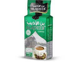 Aladeeb Premium - Turkse Koffie - Met Kardemom - Medium Geroosterd - 500gr
