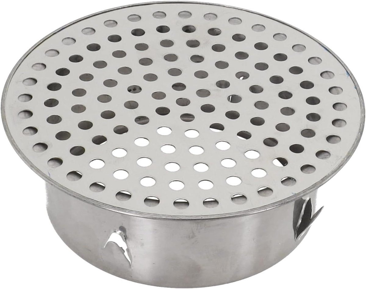Vloerafvoer - Afvoerput - Regenwater Afvoeren - Roestvrij Staal - 15x15x5 cm - Zilver
