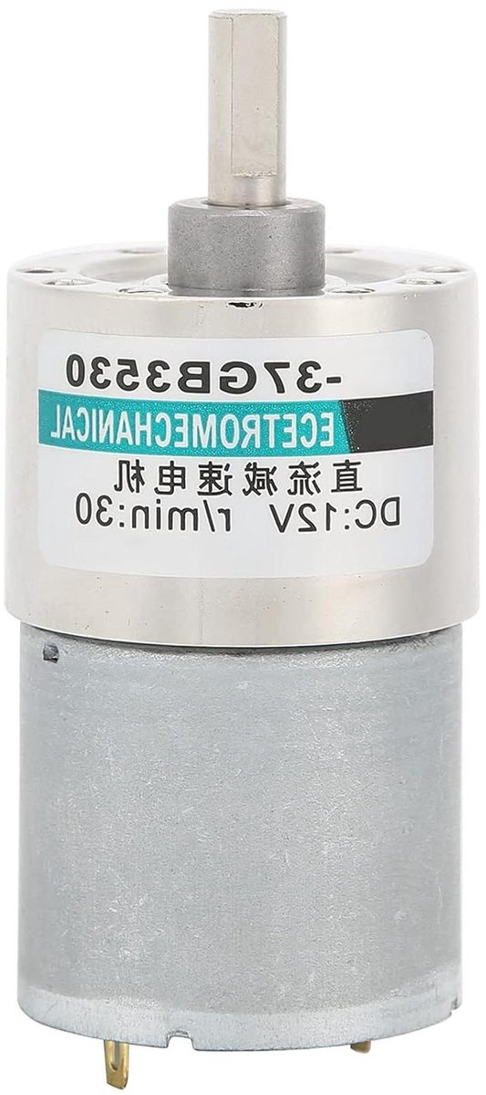 DC Reductiemotor - Motor met koppel - Apparatuur aandrijven - Alle metalen tandwielen - 12 Volt - Metaal