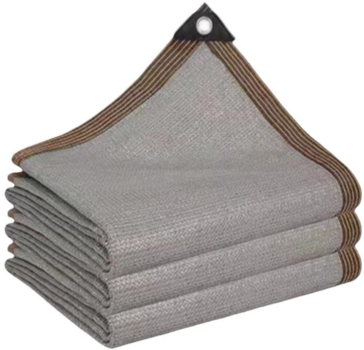 Schaduwnet - Geperforeerd schaduwnet - 2 x 6m - Warmte-isolerend net - Geperforeerde randen - 90% schaduwpercentage - Waterafstotend en ademend - Geschikt voor buiten, terrassen, carports en patio's - Grijs