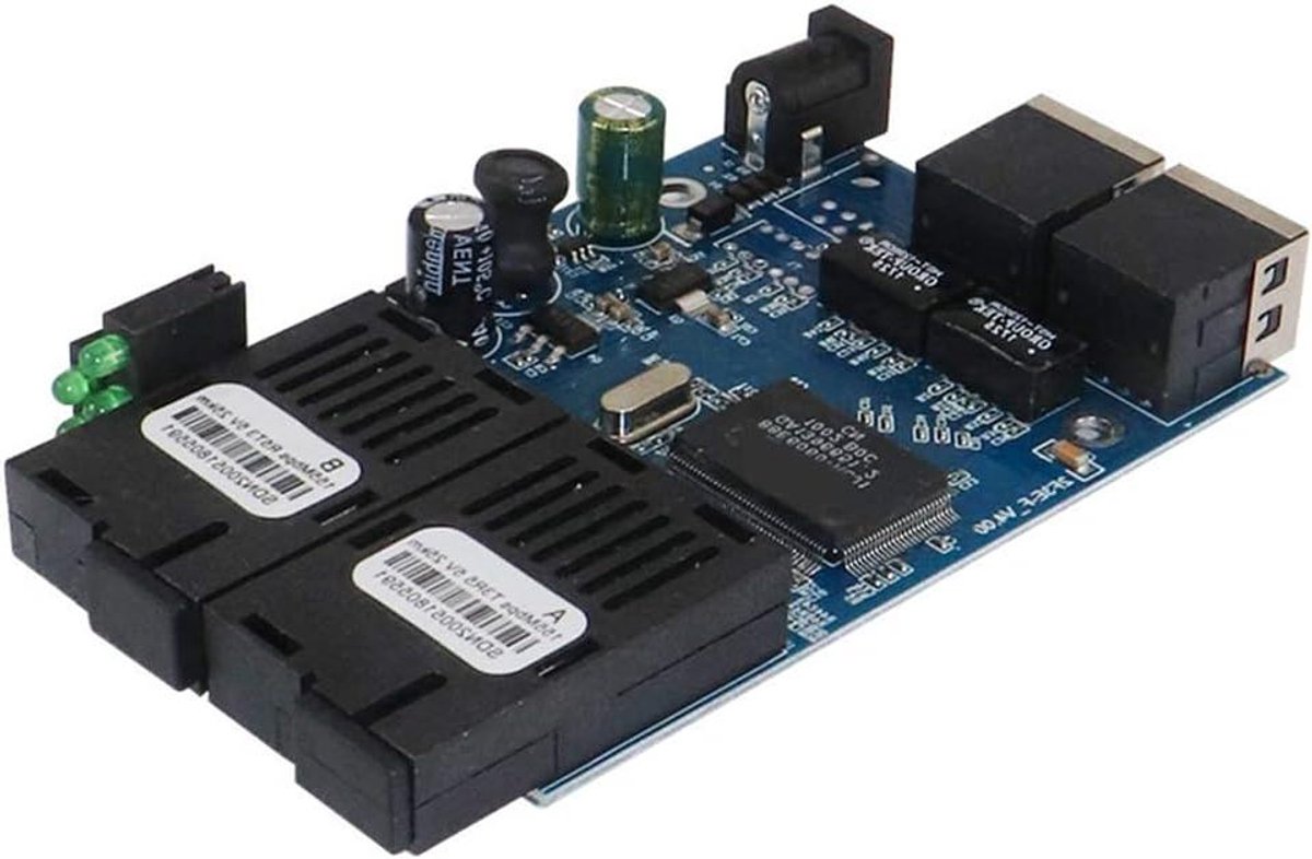 1 Stks Ethernet Fiber Schakelaar 2 RJ45 UTP 2 Sc Fiber Optische Media Converter 2SC 2RJ45 Ethernet 10/100 M Fiber Schakelaar