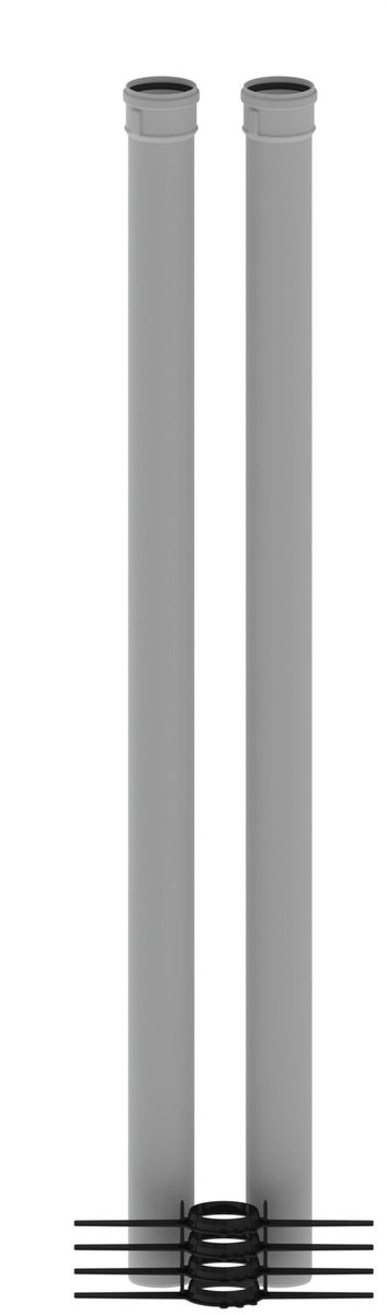 Remeha rookgasafvoer PPS verpakkingseenheid, VE 7 (2x2m) DN 80, M89118