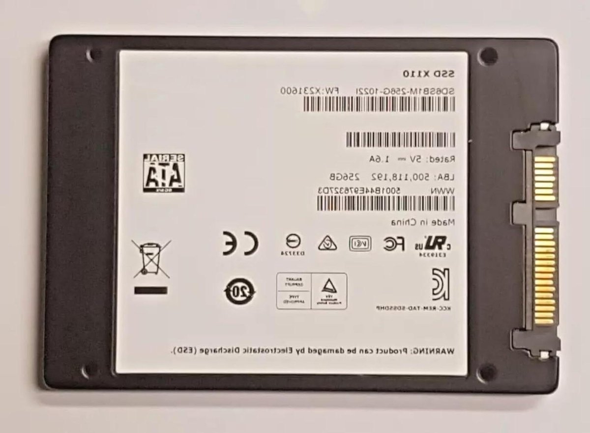 Interne SSD - Opslag Schijf - Sneller Werken - SATA III Interface - 256 GB - Zilver