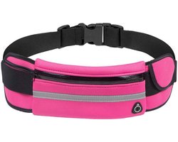 MoonyLI Runners Taille Pack met sport hardloopriem met verstelbare riem Outdoor Dual Pouch Sweatproof Pocket Runner Pouch Bag